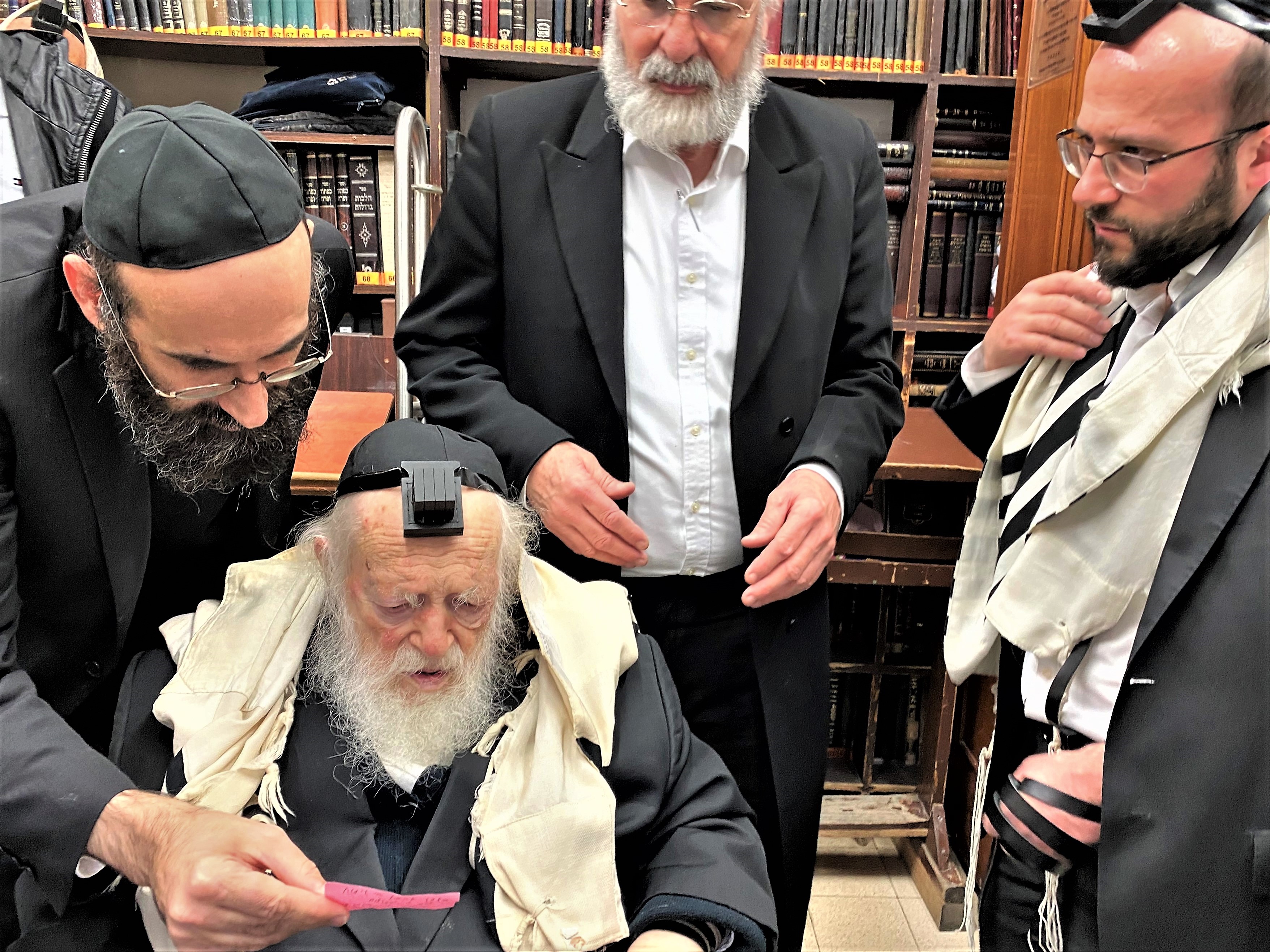 ENTERING WITH TALLIS AND TEFILLIN